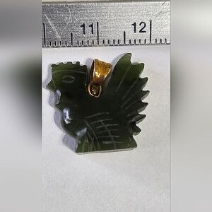 Chicken jade necklace charm